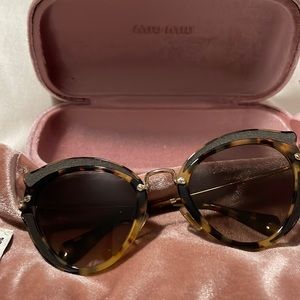 Miu Miu Tortoise Shell cat eye Sunglasses